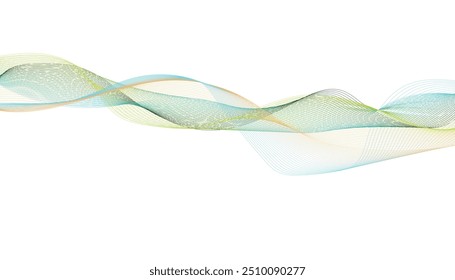 Modern wave line background. Frequency sound wave line background. Science, banner, business, poster, template	