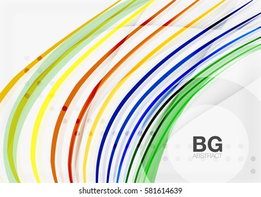 Modern wave lines, elegant wave abstract background. Vector template background for workflow layout, diagram, number options or web design