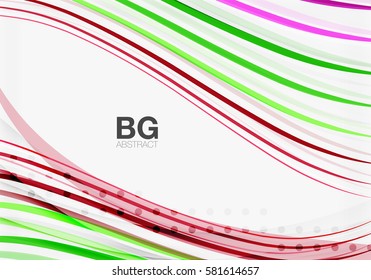 Moderne Wellenlinien, eleganter, abstrakter Hintergrund einer Welle. Vektorvorlagenhintergrund für das Workflowlayout, -diagramm, -nummeroptionen oder Webdesign