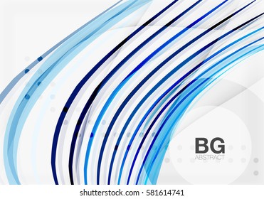 Modern wave lines, elegant wave abstract background. Vector template background for workflow layout, diagram, number options or web design