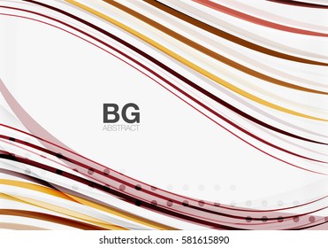 Moderne Wellenlinien, eleganter, abstrakter Hintergrund einer Welle. Vektorvorlagenhintergrund für das Workflowlayout, -diagramm, -nummeroptionen oder Webdesign