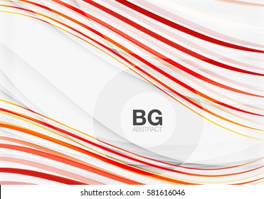 Modern wave lines, elegant wave abstract background. Vector template background for workflow layout, diagram, number options or web design