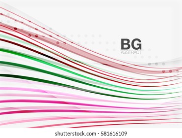 Modern wave lines, elegant wave abstract background. Vector template background for workflow layout, diagram, number options or web design