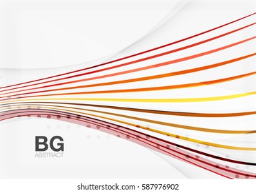 Modern wave lines, elegant wave abstract background. Vector template background for workflow layout, diagram, number options or web design