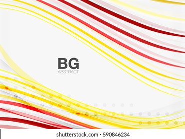Modern wave lines, elegant wave abstract background. Vector template background for workflow layout, diagram, number options or web design