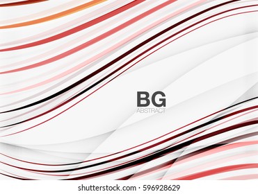 Moderne Wellenlinien, eleganter, abstrakter Hintergrund einer Welle. Vektorvorlagenhintergrund für das Workflowlayout, -diagramm, -nummeroptionen oder Webdesign