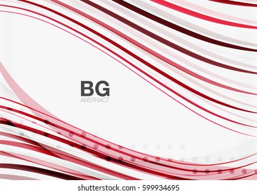 Modern wave lines, elegant wave abstract background. Vector template background for workflow layout, diagram, number options or web design