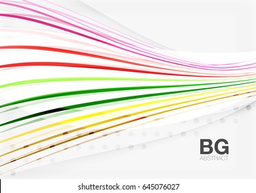Líneas de onda modernas, fondo abstracto de ondas elegantes. Fondo de plantilla de vector para diseño de flujo de trabajo, diagrama, opciones de número o diseño web