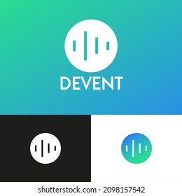 Modern wave logo design concept. Wave company brand logomark illustration. Can representing podcast, wave, stream, music, sound, volume, tech, audio.