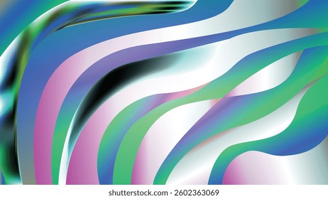 Modern wave retro abstract design. Rainbow 60s, 70s, hippie vector, Psychedelic Bright Rainbow Swirl Pattern, Abstract colorful waved shape, Multi-colored wavy pattern in retro style.