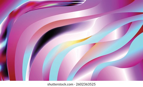 Modern wave retro abstract design. Rainbow 60s, 70s, hippie vector, Psychedelic Bright Rainbow Swirl Pattern, Abstract colorful waved shape, Multi-colored wavy pattern in retro style.