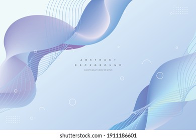 modern wave shaped abstract background