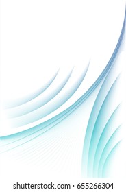 Modern wave swoosh abstract background design. Vector illustration