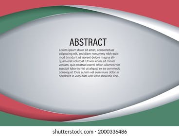 Modern wave vector background with hungary flag colors