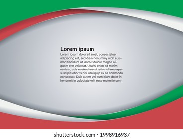 Modern wave vector background with italy colors