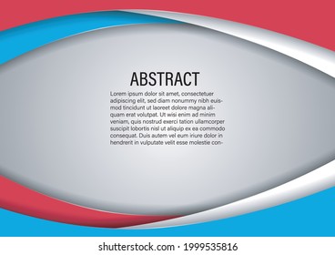 Modern wave vector background with luxemburg flag colors