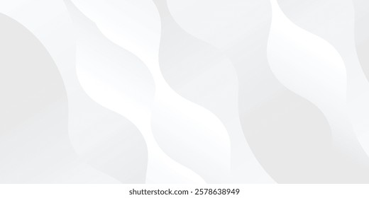 Modern wave white background with gradient color and artistic dynamic line decoration simple art modern