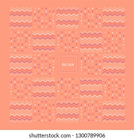 Modern waves and dots background. 