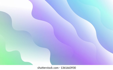 Modern Waves. Futuristic Technology Style Background. Design For Your Header Page, Ad, Poster, Banner. Vector Illustration with Color Gradient