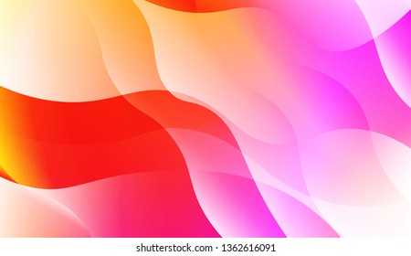 Modern Waves. Futuristic Technology Style Background. For Cover Page, Landing Page, Banner. Vector Illustration with Color Gradient