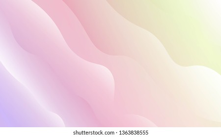 Modern Waves. Futuristic Technology Style Background. For Creative Templates, Cards, Color Covers Set. Vector Illustration with Color Gradient