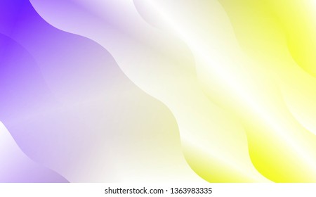 Modern Waves. Futuristic Technology Style Background. For Creative Templates, Cards, Color Covers Set. Vector Illustration with Color Gradient