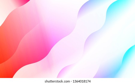 Modern Waves. Futuristic Technology Style Background. For Creative Templates, Cards, Color Covers Set. Vector Illustration with Color Gradient