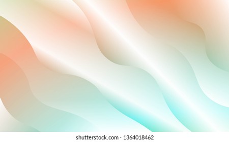 Modern Waves. Futuristic Technology Style Background. For Creative Templates, Cards, Color Covers Set. Vector Illustration with Color Gradient