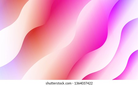 Modern Waves. Futuristic Technology Style Background. Design For Your Header Page, Ad, Poster, Banner. Vector Illustration with Color Gradient