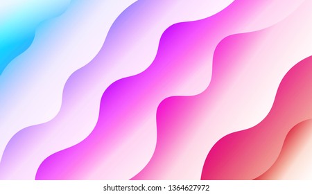 Modern Waves. Futuristic Technology Style Background. Design For Your Header Page, Ad, Poster, Banner. Vector Illustration with Color Gradient