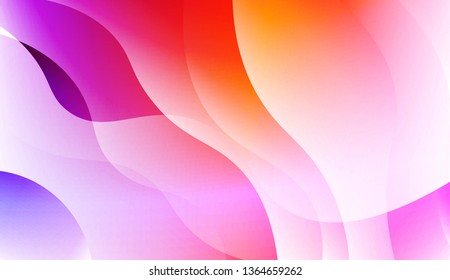 Modern Waves. Futuristic Technology Style Background. For Cover Page, Landing Page, Banner. Vector Illustration with Color Gradient