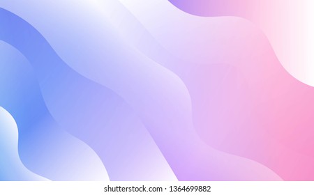 Modern Waves. Futuristic Technology Style Background. For Creative Templates, Cards, Color Covers Set. Vector Illustration with Color Gradient