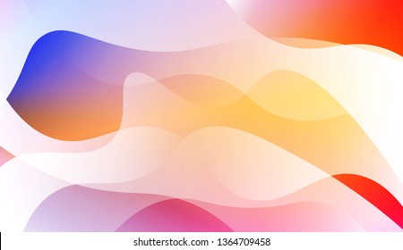Modern Waves. Futuristic Technology Style Background. For Cover Page, Landing Page, Banner. Vector Illustration with Color Gradient