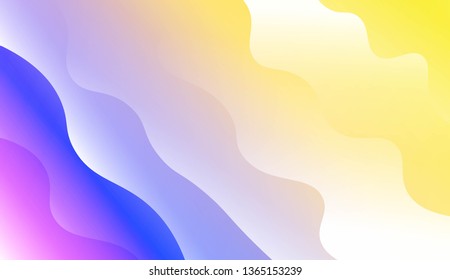 Modern Waves. Futuristic Technology Style Background. Design For Your Header Page, Ad, Poster, Banner. Vector Illustration with Color Gradient