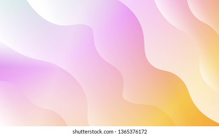 Modern Waves. Futuristic Technology Style Background. For Creative Templates, Cards, Color Covers Set. Vector Illustration with Color Gradient