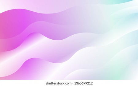 Modern Waves. Futuristic Technology Style Background. Design For Your Header Page, Ad, Poster, Banner. Vector Illustration with Color Gradient