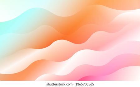 Modern Waves. Futuristic Technology Style Background. Design For Your Header Page, Ad, Poster, Banner. Vector Illustration with Color Gradient