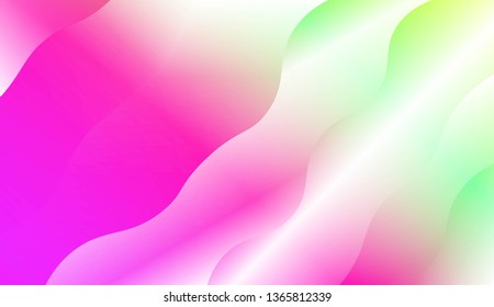 Modern Waves. Futuristic Technology Style Background. Design For Your Header Page, Ad, Poster, Banner. Vector Illustration with Color Gradient