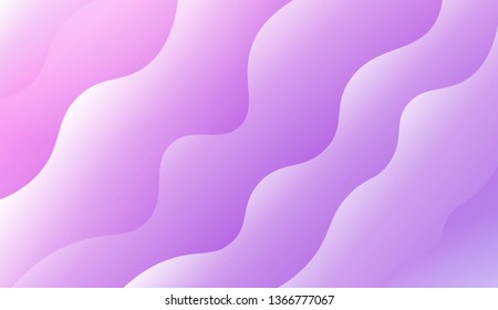 Modern Waves. Futuristic Technology Style Background. Design For Your Header Page, Ad, Poster, Banner. Vector Illustration with Color Gradient