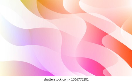 Modern Waves. Futuristic Technology Style Background. For Cover Page, Landing Page, Banner. Vector Illustration with Color Gradient