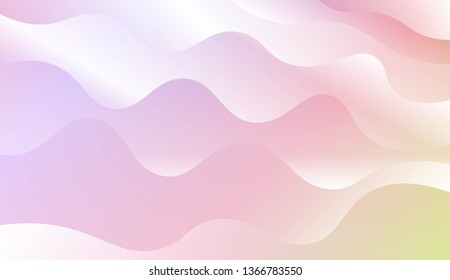Modern Waves. Futuristic Technology Style Background. Design For Your Header Page, Ad, Poster, Banner. Vector Illustration with Color Gradient