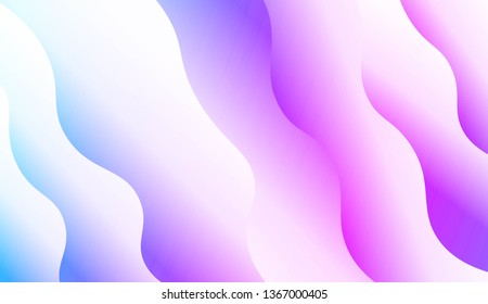 Modern Waves. Futuristic Technology Style Background. For Creative Templates, Cards, Color Covers Set. Vector Illustration with Color Gradient