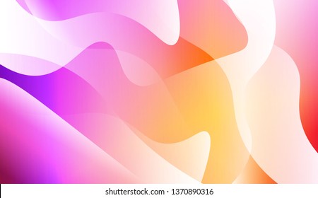 Modern Waves. Futuristic Technology Style Background. For Cover Page, Landing Page, Banner. Vector Illustration with Color Gradient