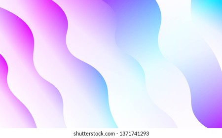 Modern Waves. Futuristic Technology Style Background. For Creative Templates, Cards, Color Covers Set. Vector Illustration with Color Gradient