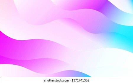 Modern Waves. Futuristic Technology Style Background. For Creative Templates, Cards, Color Covers Set. Vector Illustration with Color Gradient