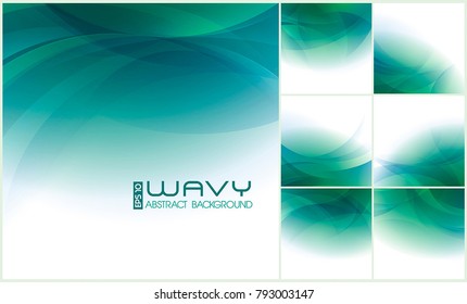Modern wavy abstract background collection. Suitable for your website background or design element