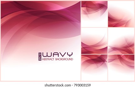 Modern wavy abstract background collection. Suitable for your website background or design element