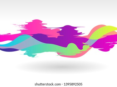 modern wavy abstract background for your design