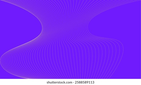 Modern Wavy Abstract Line Design