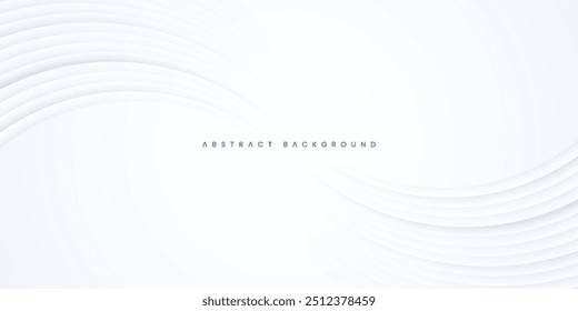 Modern wavy abstract white background